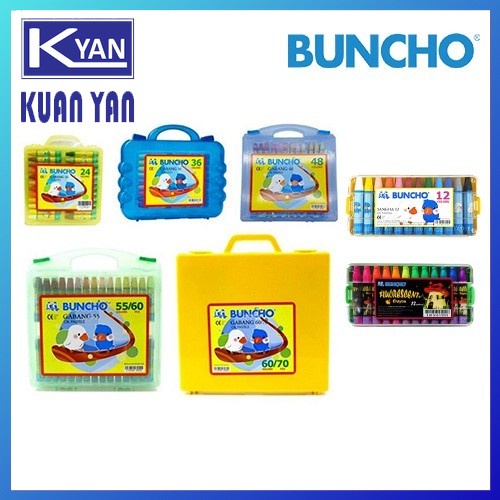 Buncho Gabang Oil Pastel / Fluorescent Crayon / Sangha Oil Pastel ( Crayon ) 24, 36, 48, 55/60