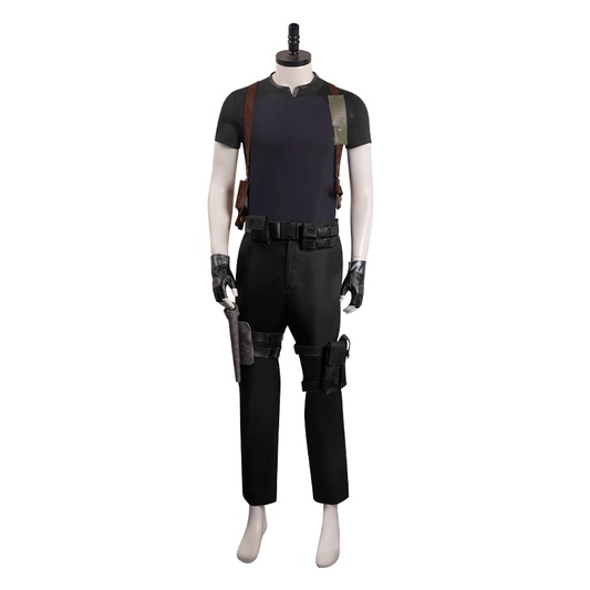 Resident Evil 4 Remake Leon Skennedy Cosplay Costume Halloween Carnival Party Disguise Suit 7447