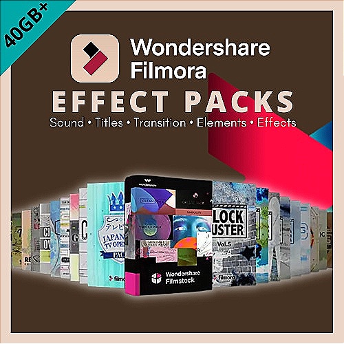 [FILMORA PACKS] Collection Packs Effects Audio Titles Elements Transition Filmora X