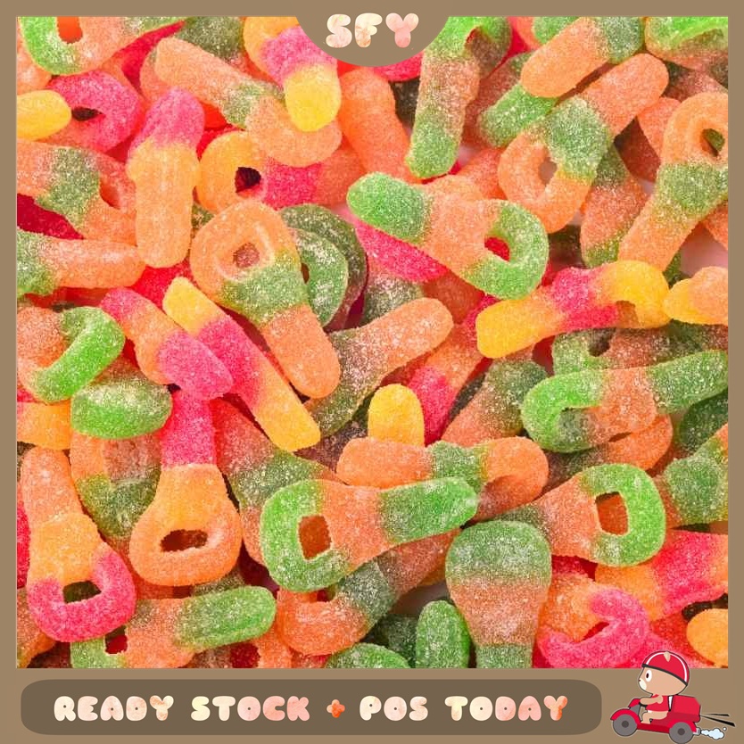 HALAL 100g Bebeto Sour Dummy Gummy Sour Dummies Candy Gula Jelly Sweet