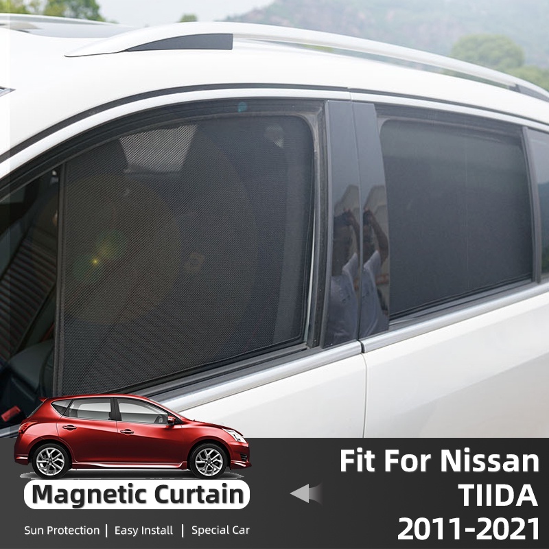 For Nissan Tiida Pulsar C12 2011-2023 C13 Magnetic Sun Shade Car Sun ...