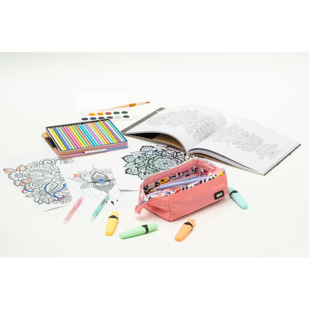 ZIPIT Lenny Pencil Case Blush | Shopee Malaysia