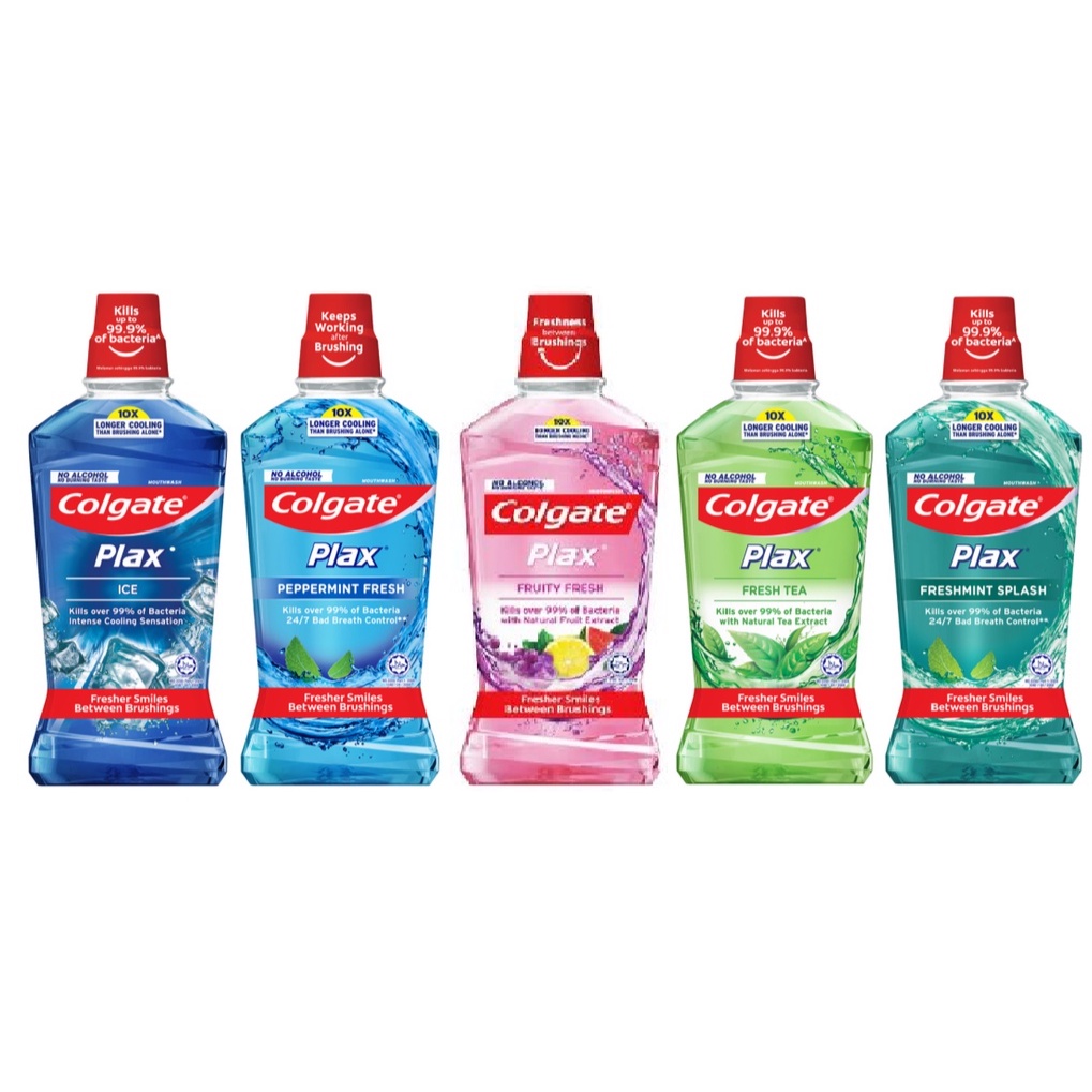 COLGATE PLAX 250ML FRESH TEA FRUITY FRESH PEPPERMINT FRESH MINT