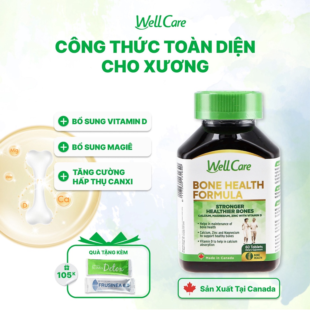 Wellcare Osteoporosis Tablets For Osteoporosis Prevention With Calcium