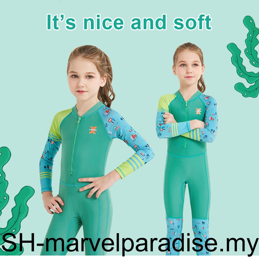 Kids Wetsuit Chid Wet Suit Long Sleeve Swimming Antisunburn Swimming