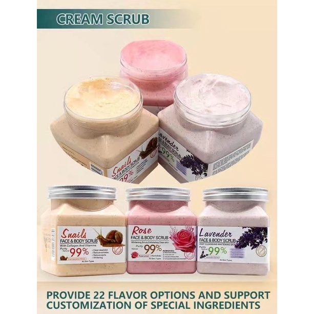 全身磨砂膏2in 1 Rose milk cleansing exfoliating scrub clean up Keratosis