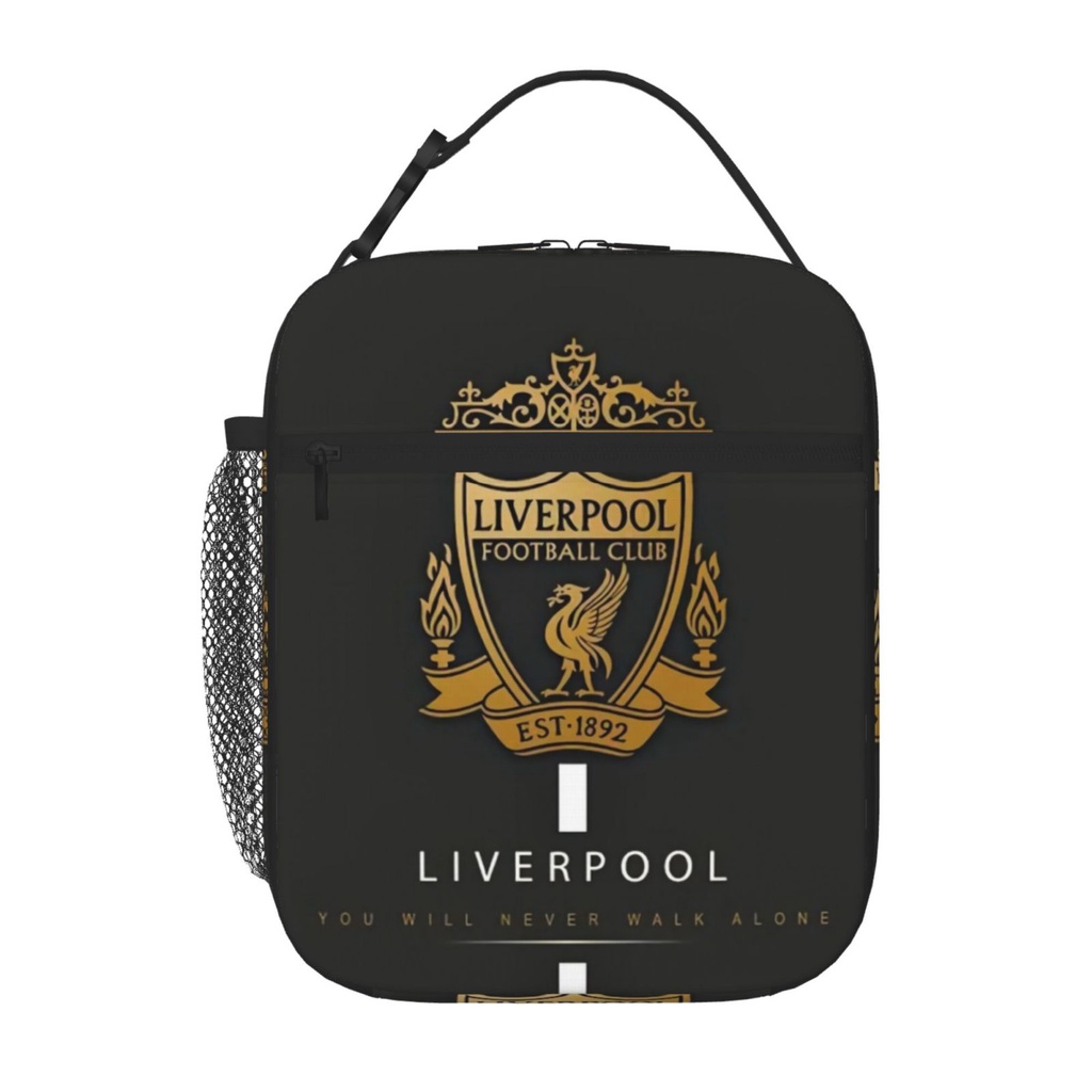 Liverpool Kids lunch bag Portable School Grid Lunch Box Student with