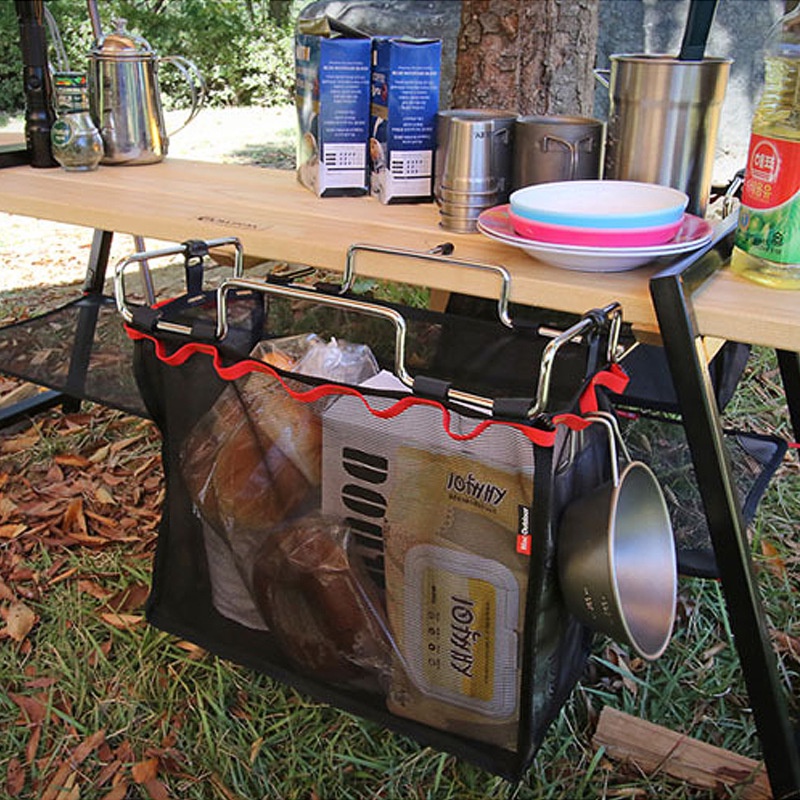 Outdoor camping collapsible trash rack plastic bag bracket storage rack ...