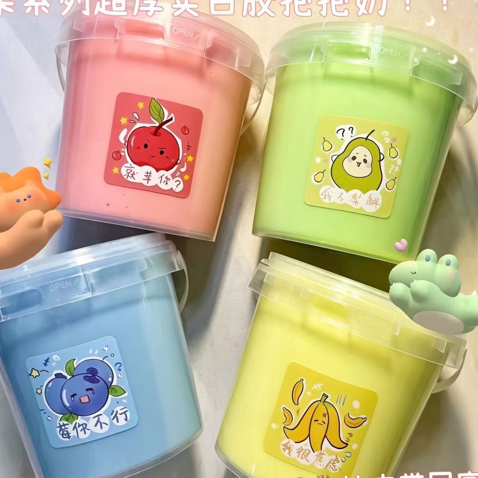 Hug Milk Fake Water Slime Handmade Thick NonSticky Can Lid Foam