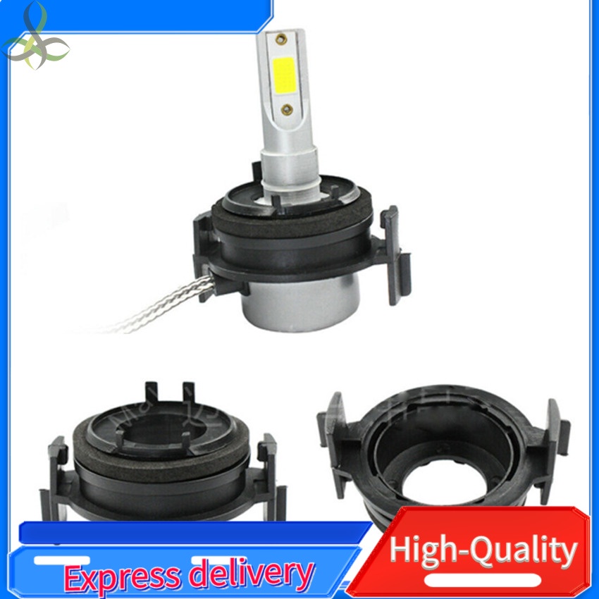 2pcs H7 led Headlight Bulbs Adapters Holders For BMW E46 3Series 325ci