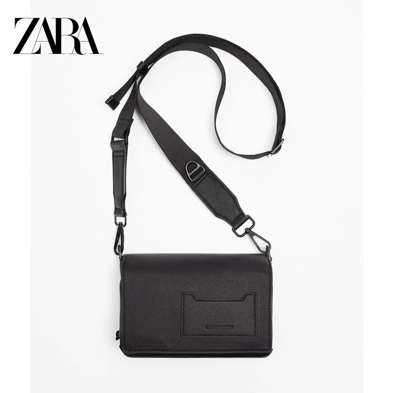 2023 New Style Zara Bag Men ZarA Black Waterproof Crossbody Bag
