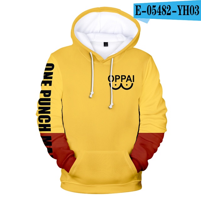 New Anime One Punch man Saitama Oppai Hoodie Shopee Malaysia