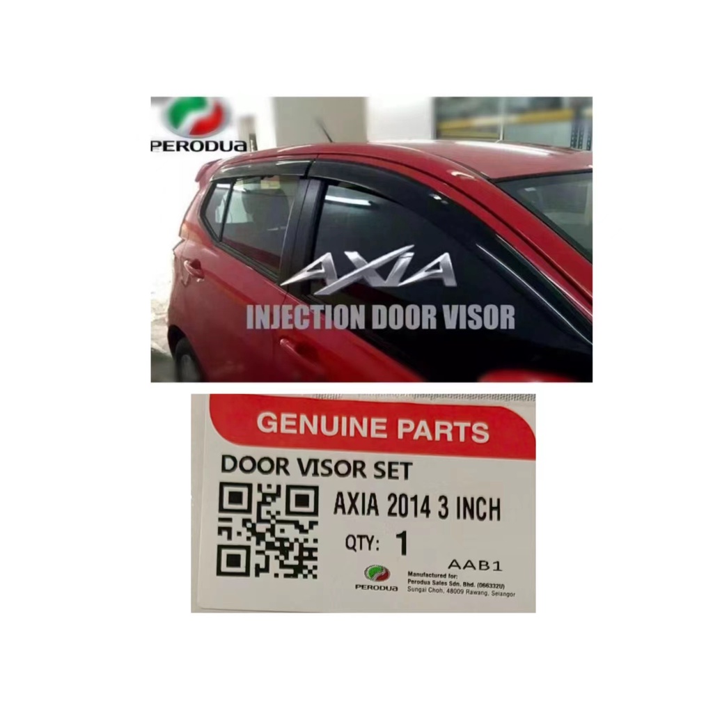 PERODUA AXIA ORIGINAL INJECTION DOOR VISOR(OLD / NEW MODEL) | Shopee ...