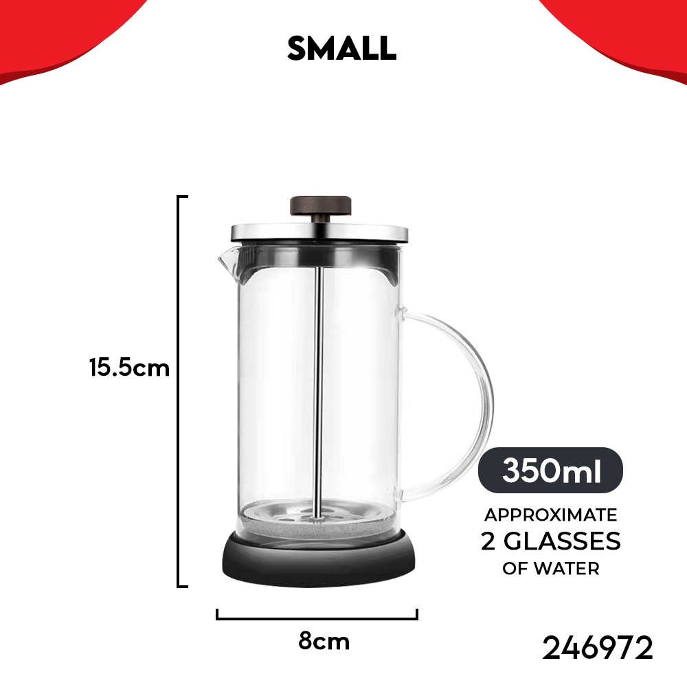 Oxford 1000 ml French Press Coffee and Tea Maker