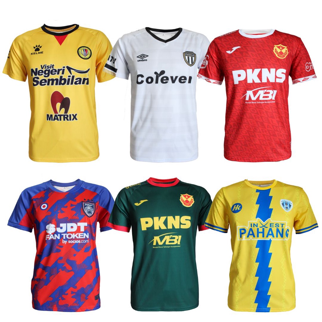 (HARGA BORONG) MEN JERSEY T-SHIRT LIGA SUPER MALAYSIA DESIGN NEGERI ...