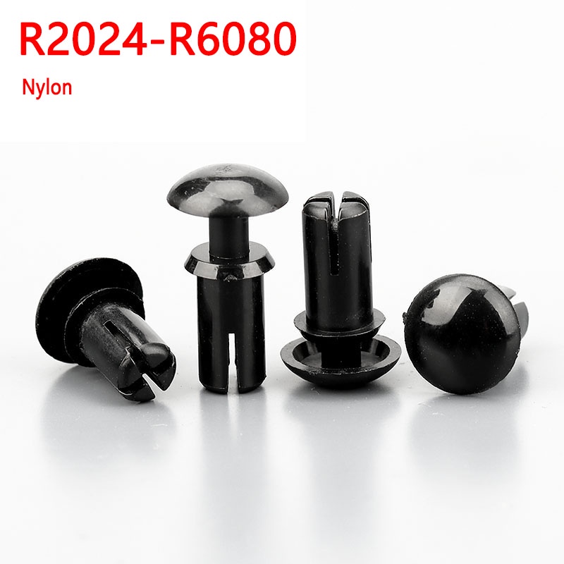 Plastic Nylon R Type Expansion Rivet Nut Buckle Clip PC Board Rivet ...