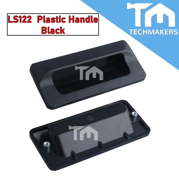 Black Zinc Alloy Premium Industrial Grade Flush Pull Sliding Wardrobe Hidden Door Handle Cupboard Drawer Handle DIY