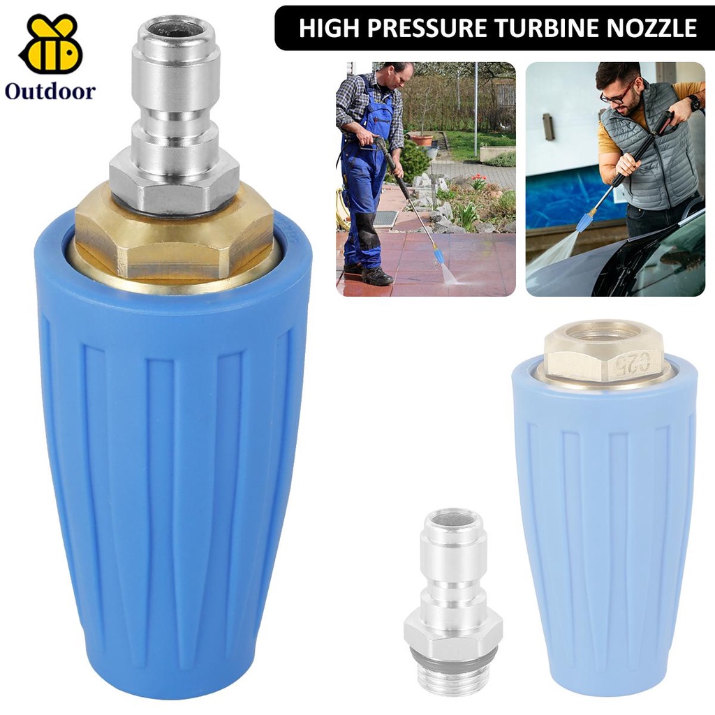 Pressure Washer Turbo Head 4000 PSI Professional Turbo Head Spray Nozzle 360 Degree Rotating