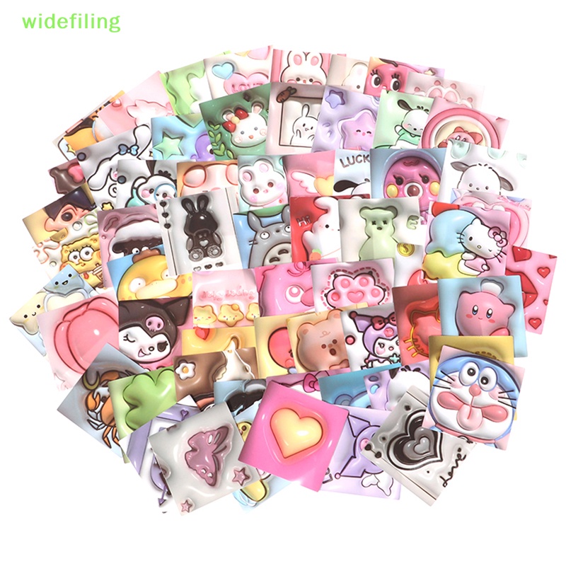 Widefiling 100pcs 3d Stereoscopic Stickers Cute Kuromi My Melody Laptop