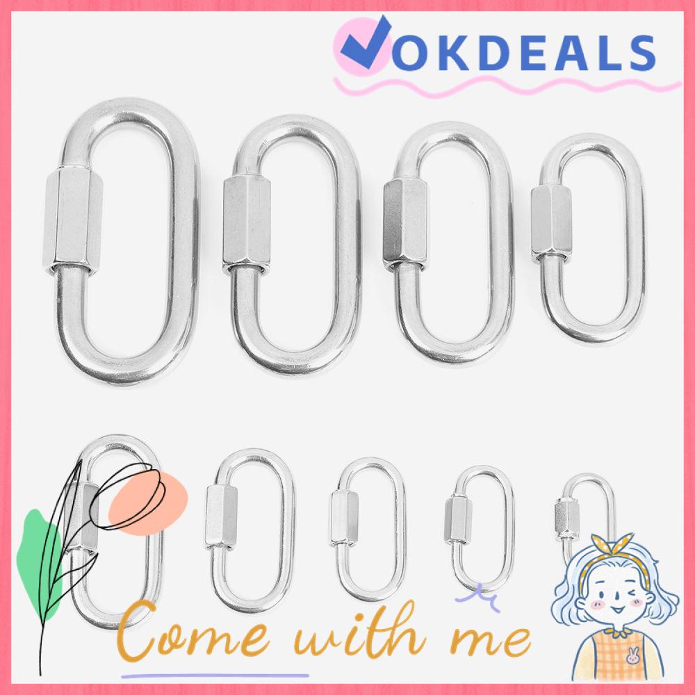OKDEALS New Safety Snap Hook Quick Links Carabiners Climbing Gear