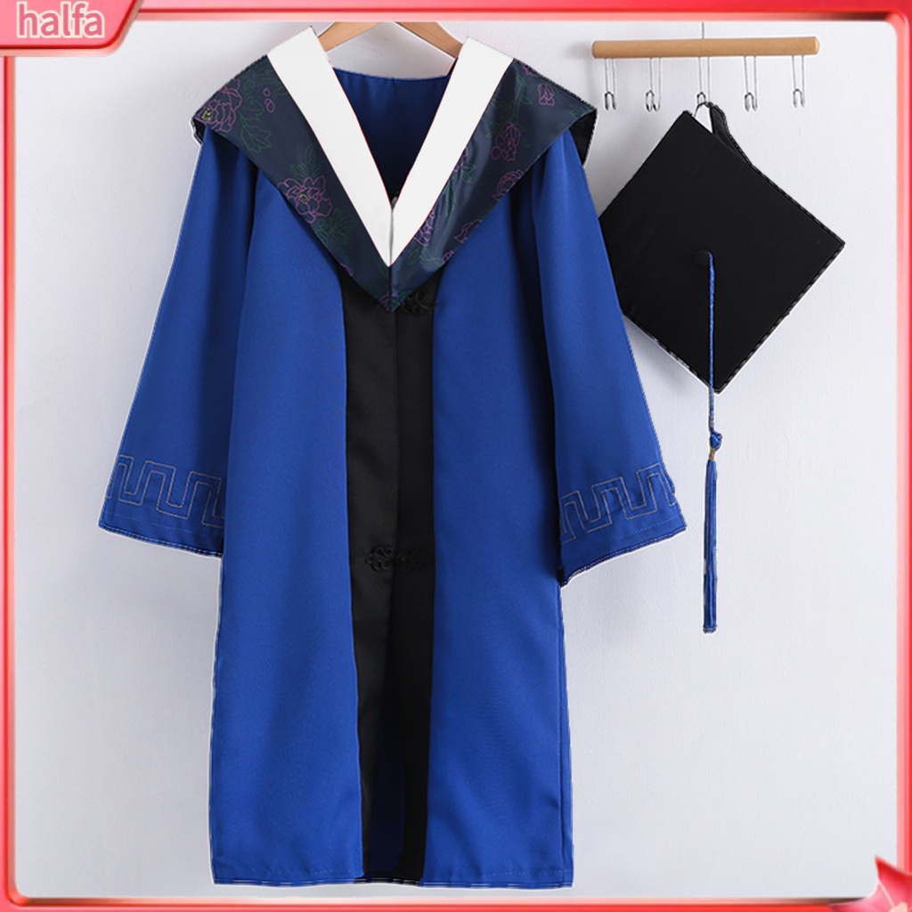 {halfa} 1 Set Long Lasting Graduation Robes for Ceremony Bachelor