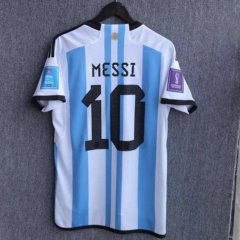 Jersey Argentina 3 Star Customization Argentina Messi Premium Soccer