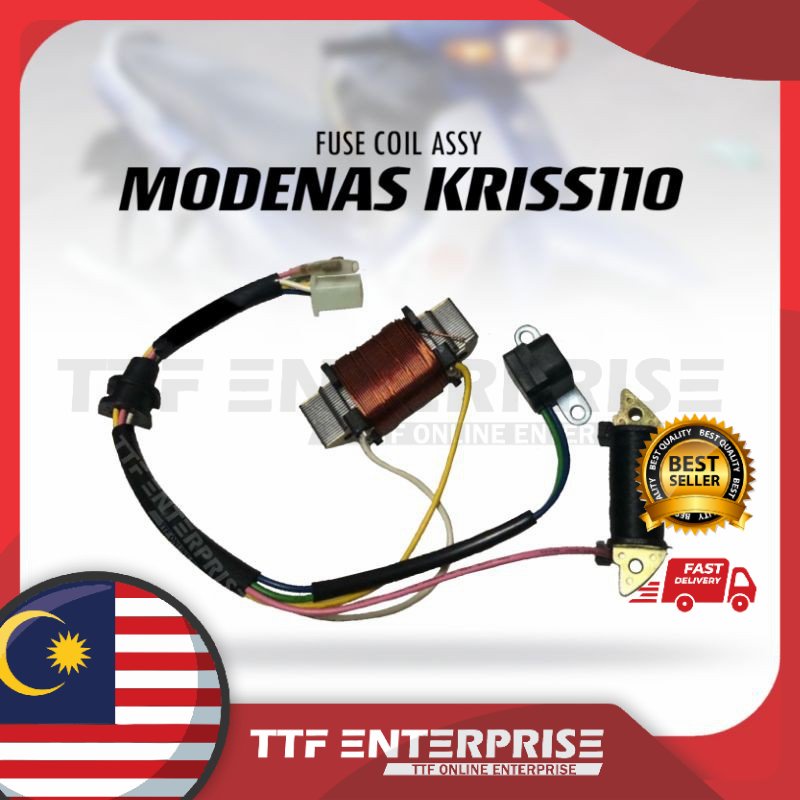 MODENAS KRISS110 FUSE COIL ASSY COIL FIELD COIL ASSY KRISS 110