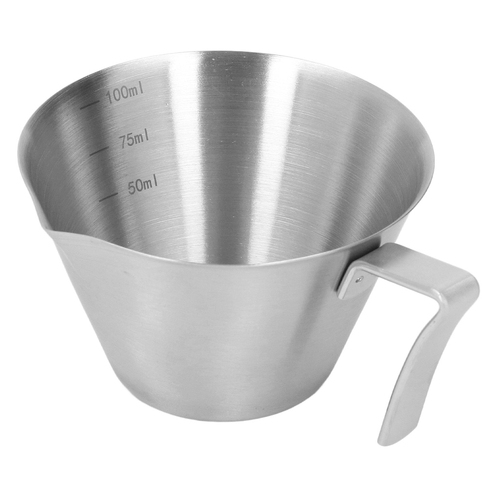 Epay 100ml Coffee Measuring Cup Stainless Steel Scale Measurer For