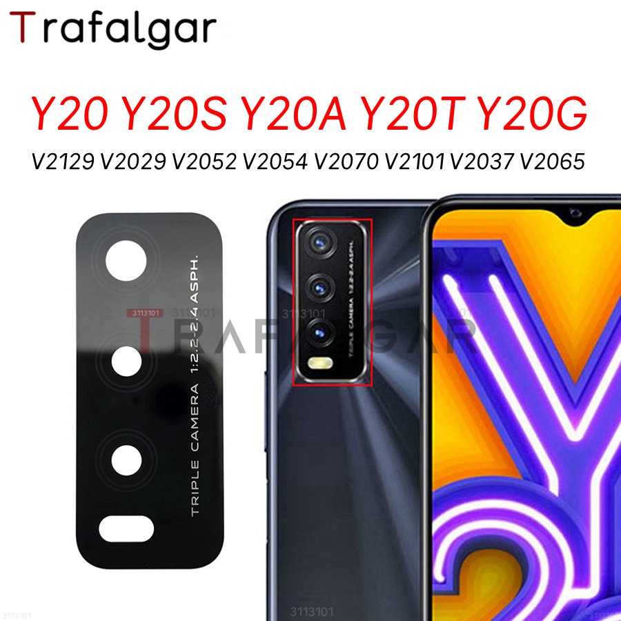 Rear Back Camera Glass Lens For vivo Y20 Y20S Y20A Y20T Y20G