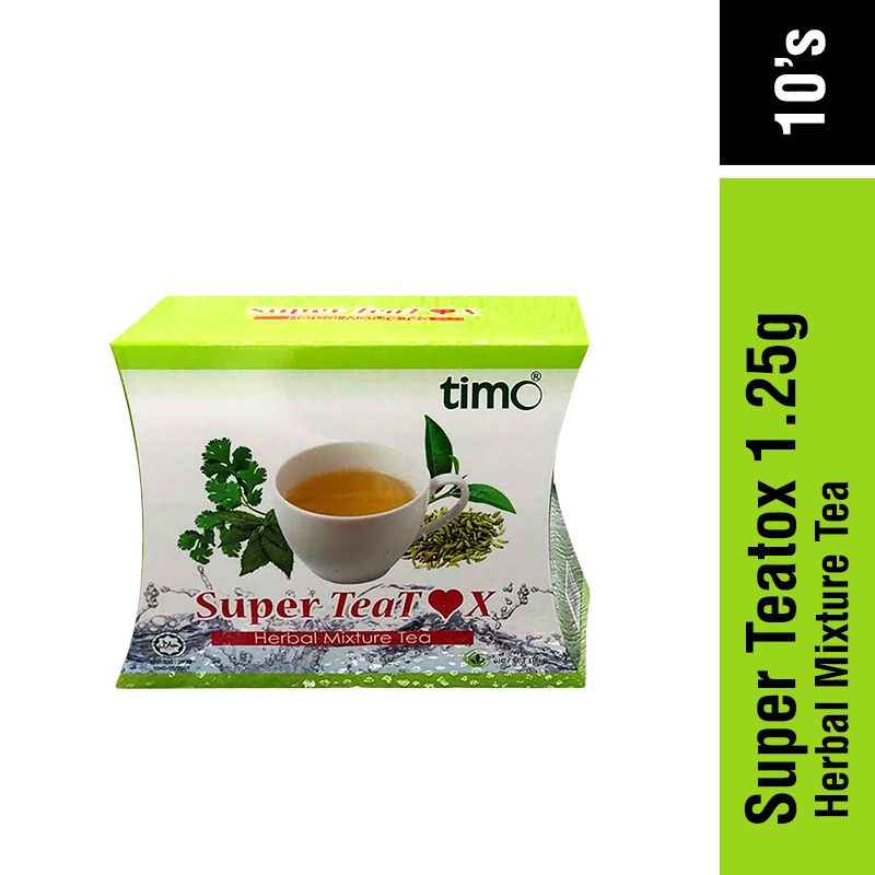 TIMO SUPER TEATOX HERBAL MIXTURE TEA (1.25G X 10'S) | Shopee Malaysia
