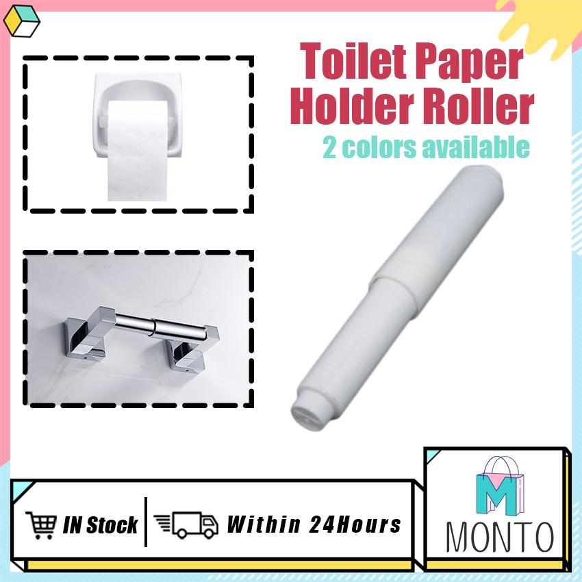 Retractable Toilet Paper Holder Roller Plastic Tissue Roll Replacement