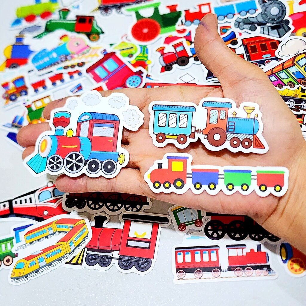 train Electric sticker Tram For Kids Learning (50 Pcs) | Shopee Malaysia