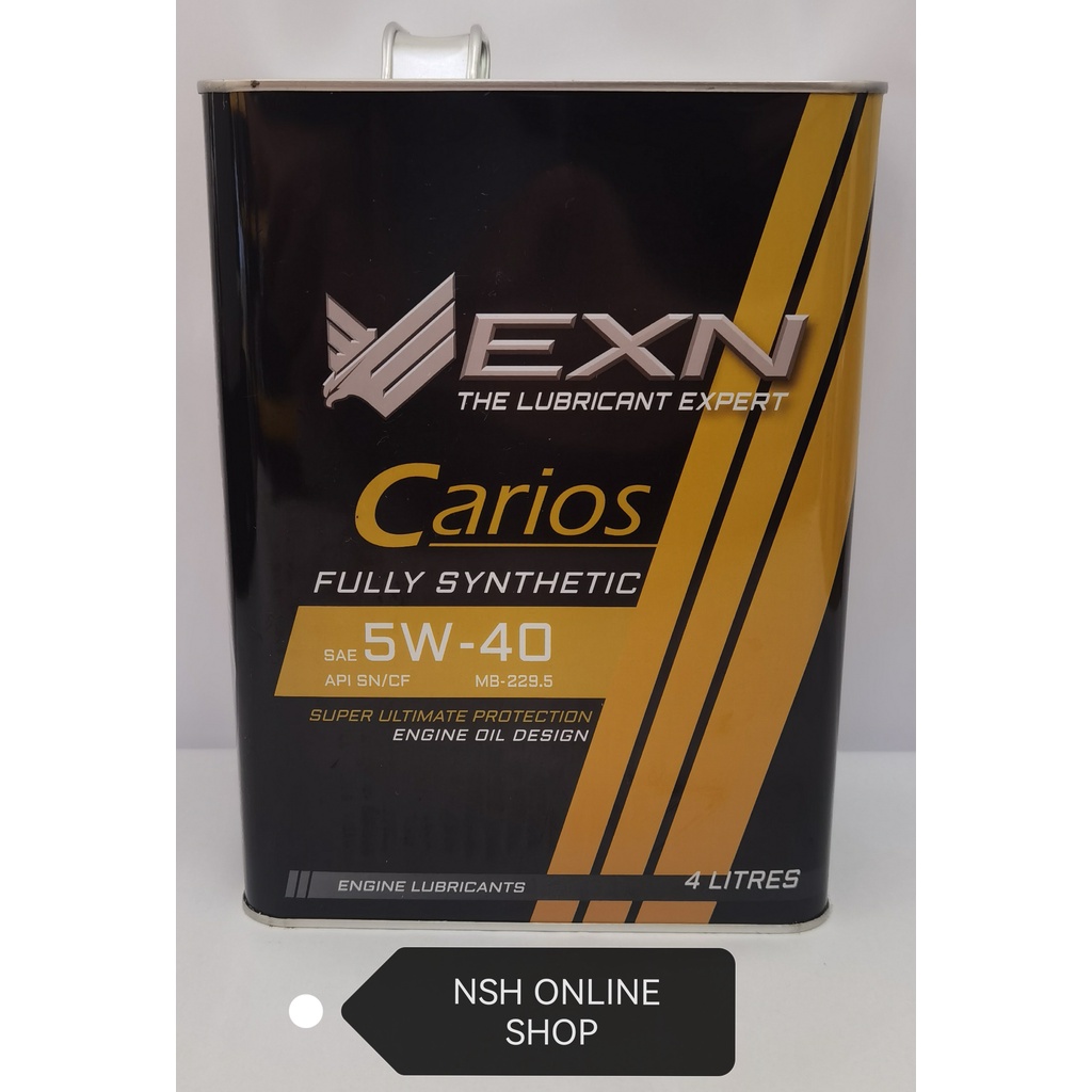 EXN CARIOS SAE 5W40 API SN/CF Fully Synthetic Engine Oil (4 Litre
