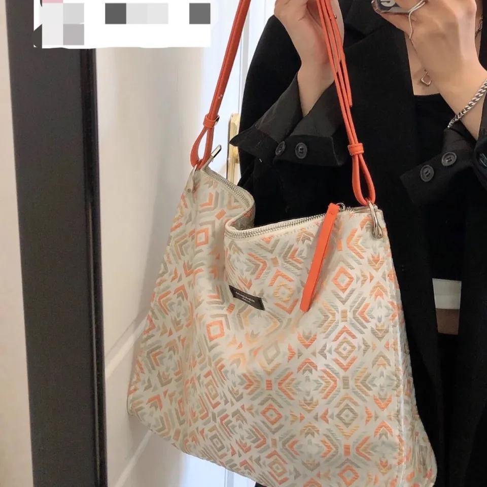 New Fashion Contrast Color Messenger Bag Female Large Capacity Tote