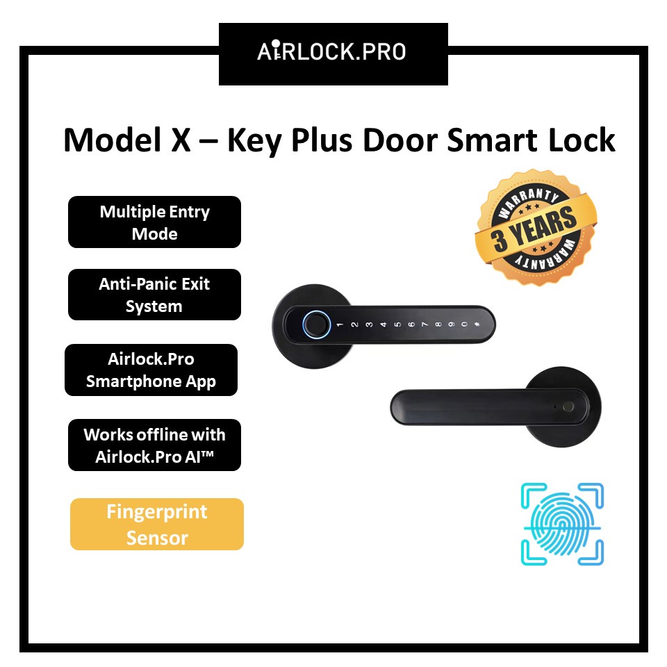 【Airlock.Pro】Model X Key Plus Smart Lock USA Economy Digital Smart