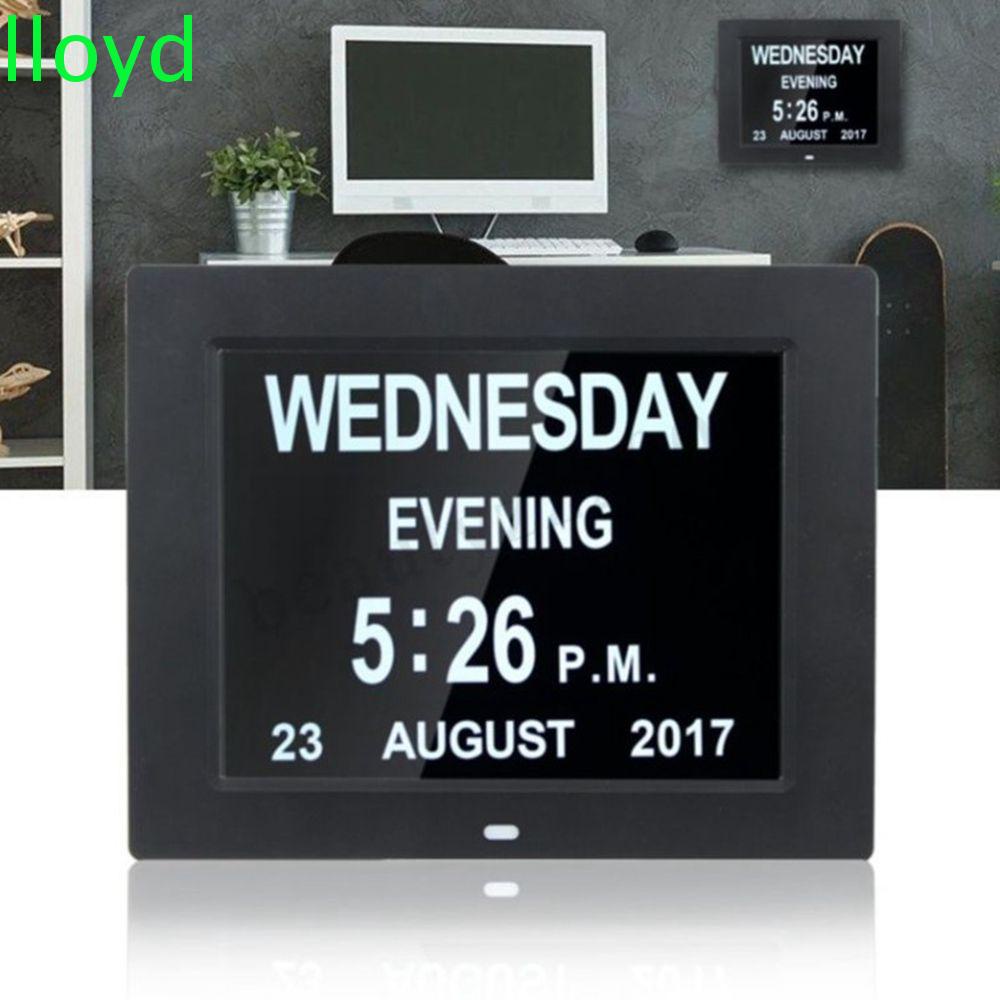 LLOYD Date Digital Clock Dashboard Alarm Clock Calendar Table LCD ...