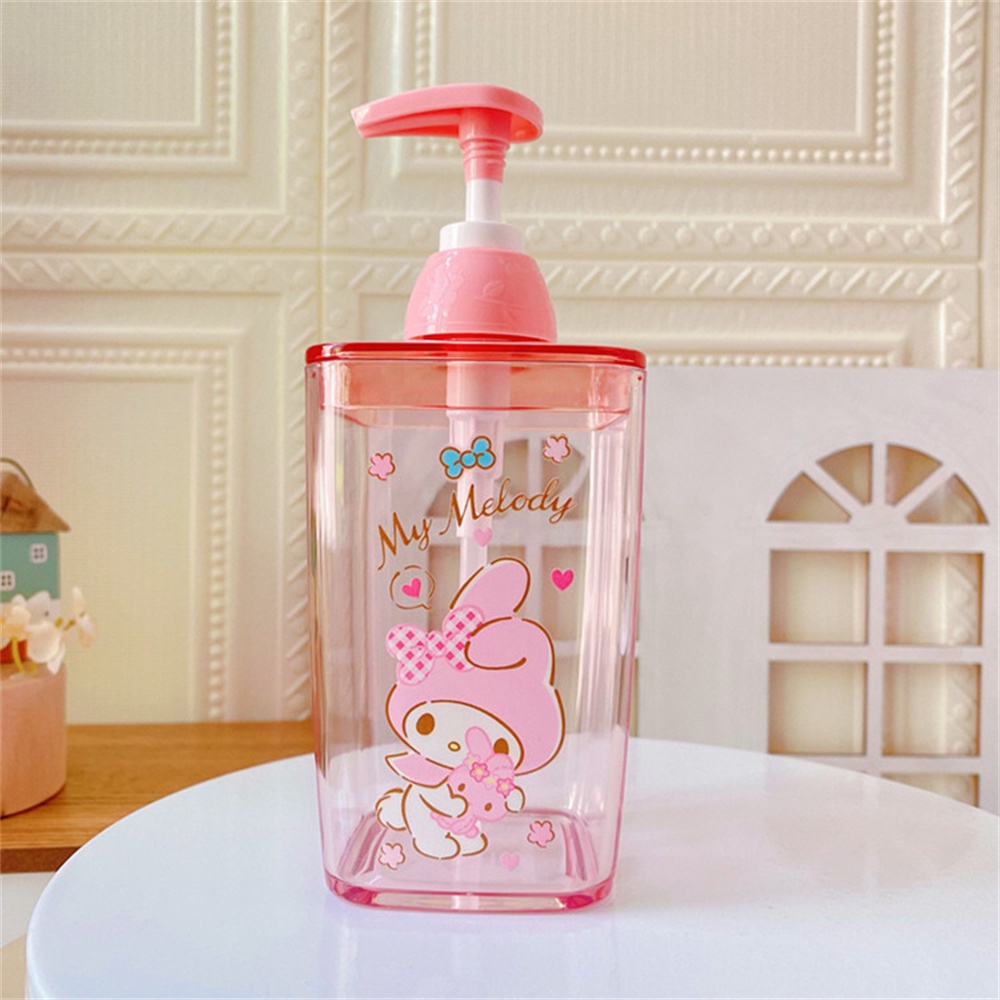 420ML Sanrio Macron Transparent Lotion Bottle Kuromi My Melody ...