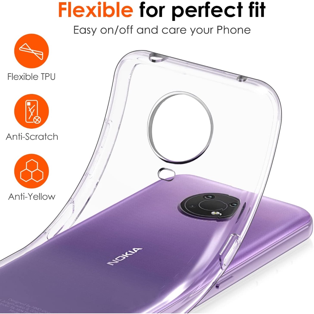 Phone Cover For Nokia G20 G10 G50 G60 G11 G21 5G X30 C200  C30 G300 X100 C21 Plus Case Ultra Thin Transparent Clear Soft TPU Anti-drop 