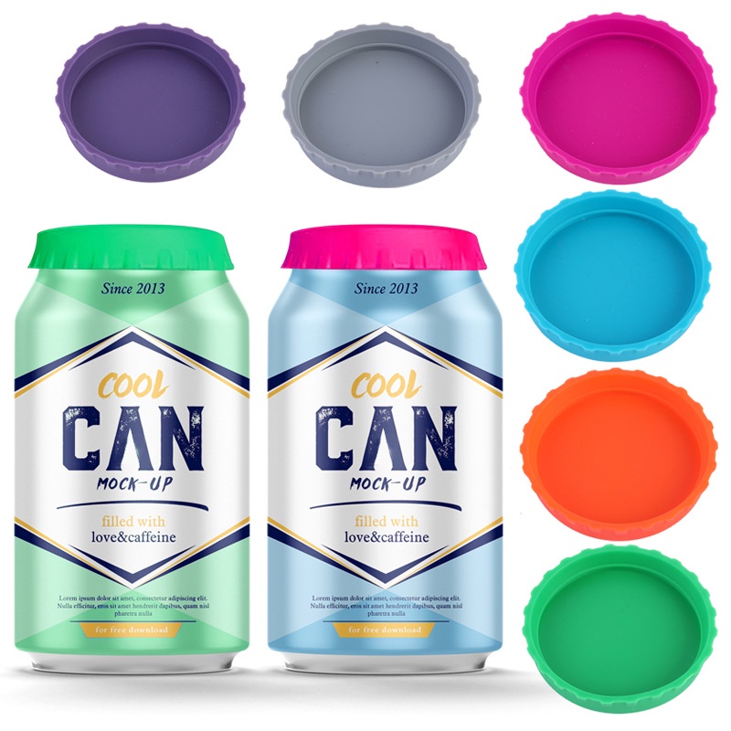 Soda Can Lids Soda Juice Beverage Beer No Spill Silicone Saver Can Lid