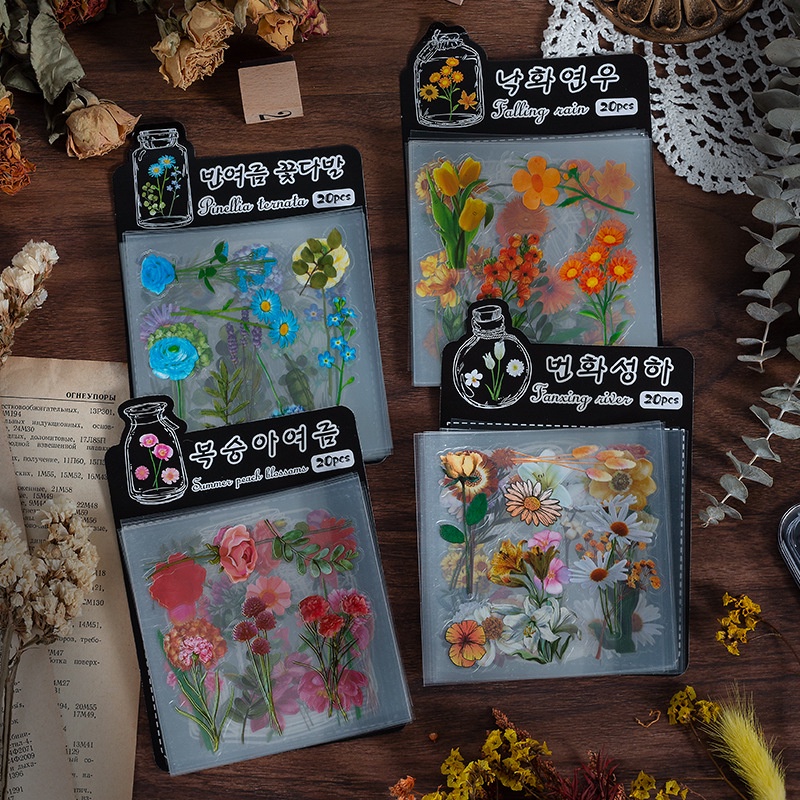 Handbook pvc Stickers Cute Children Handbook Retro Stickers Creative