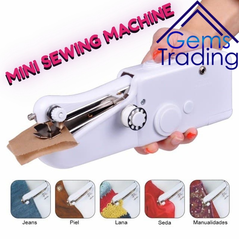 Handy Cloth Sewer Stitch Mini Sewing Machine Portable Cordless Electric ...