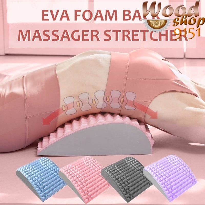 EVA Foam Back Massager Stretcher Pillow Spinal Traction Posture Correct ...