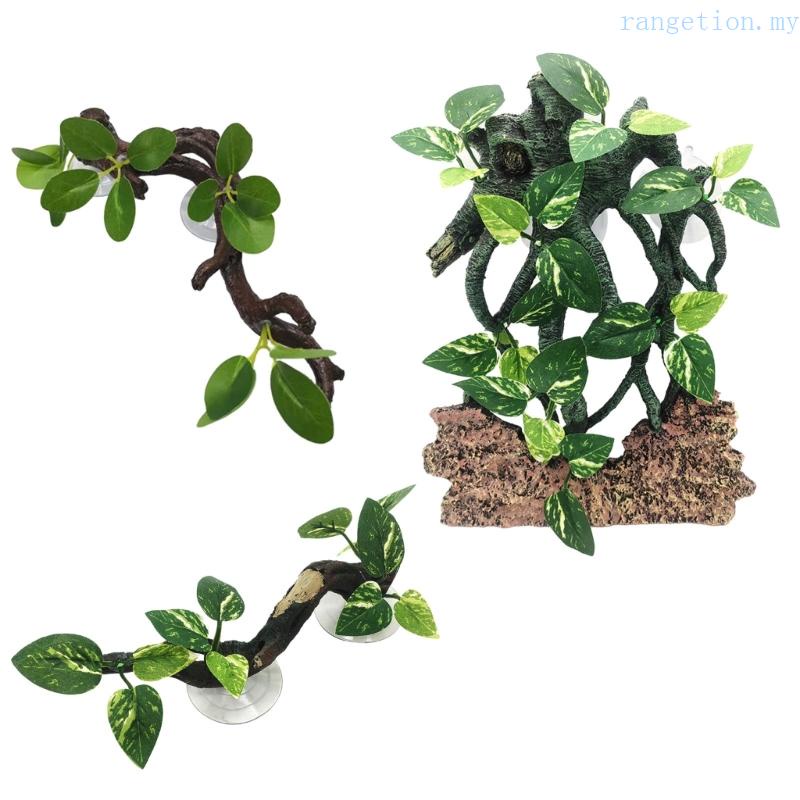 RAN Reptiles Corner Branch for Lizards Gecko Terrarium Plant Decoration ...