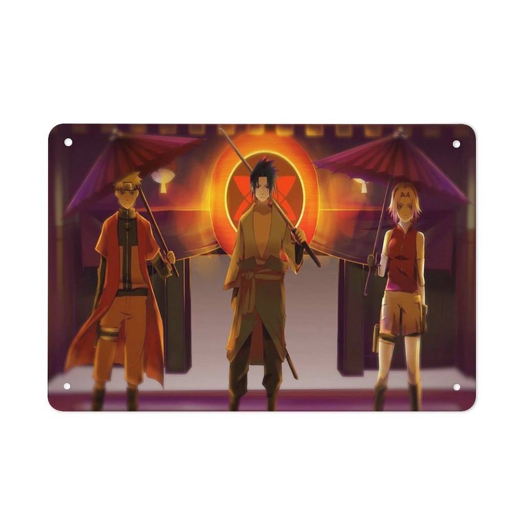 NARUTO Metal Wall Sign Retro Plaque Poster Vintage Iron Sheet Painting