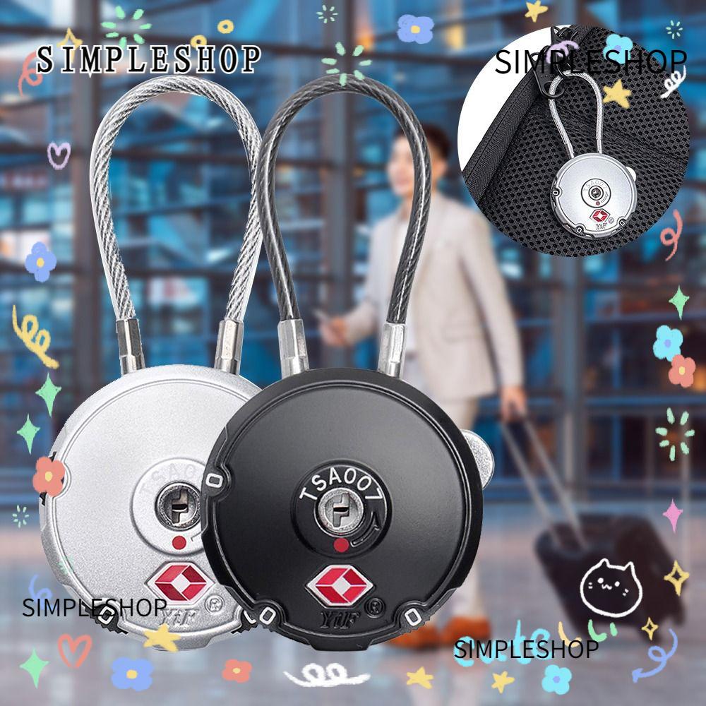 TSA Customs Lock Durable Luggage Suitcase Padlock with Steel