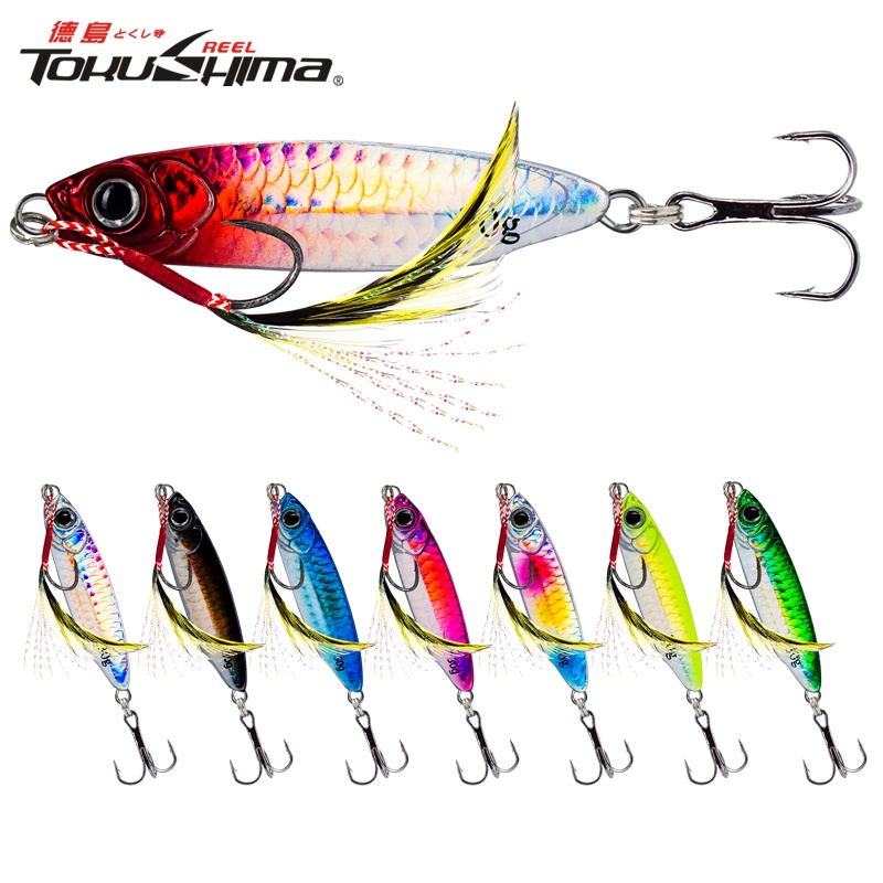 1Pc Metal Jig Heavy Slow Sinking Fishing Lure 8 Colors Casting Jig ...