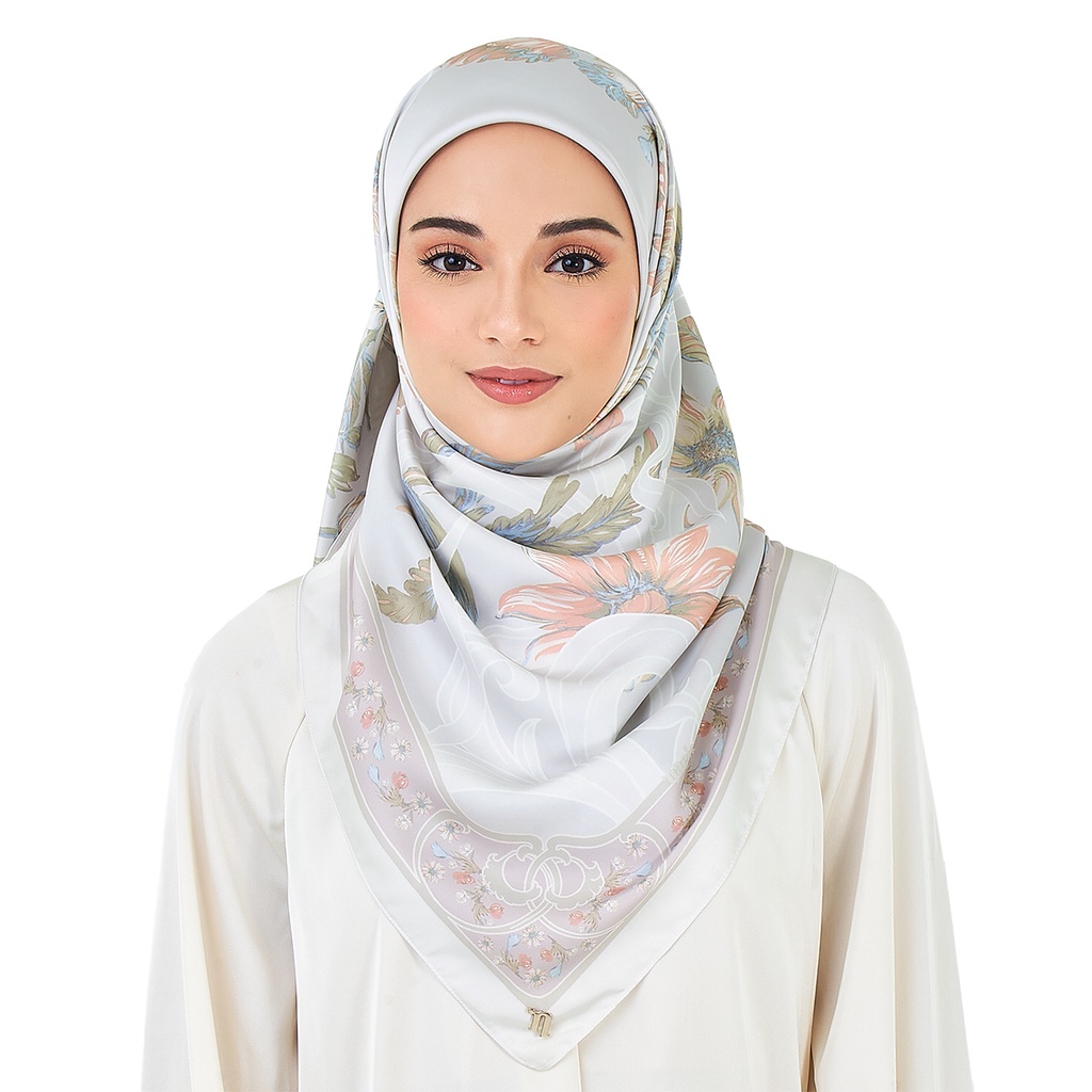 naelofar Amora Printed Square Shopee Malaysia