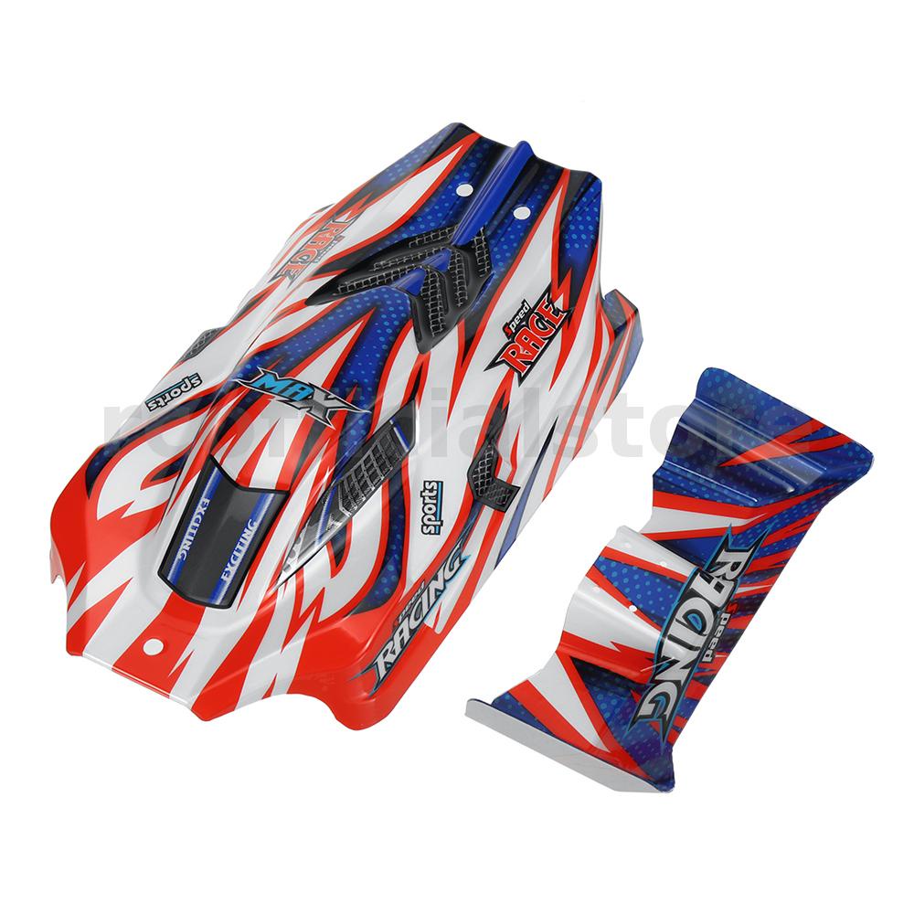 Wltoys 124008 1/12 RC Car Parts Body Shell Tail Wing Painted Vehicles