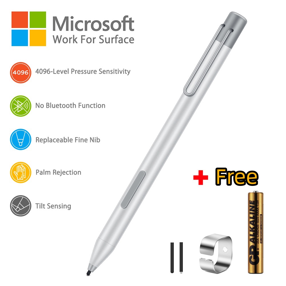 Surface Stylus Pen 4096 Levels Pressure Stylus Pencil for Microsoft ...