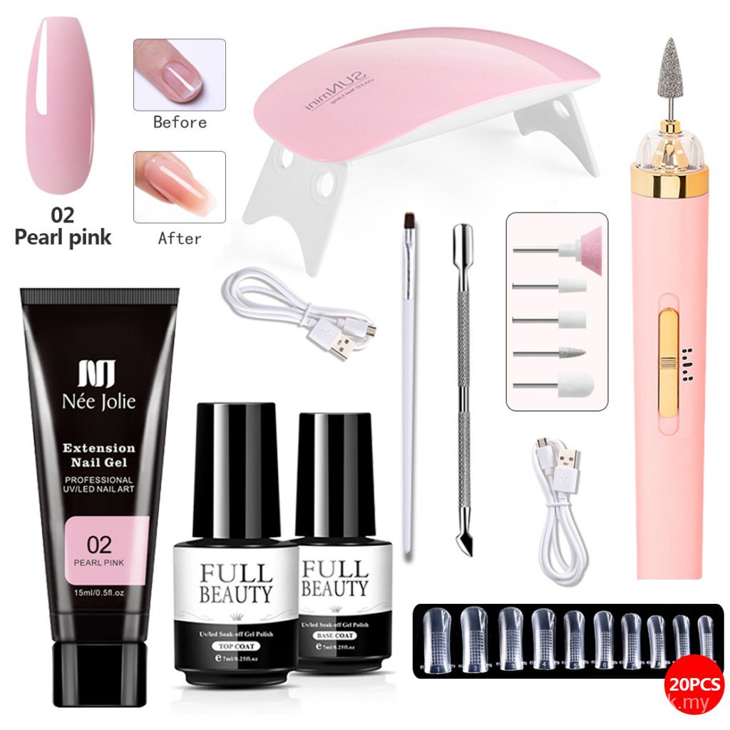 Full Nail Kit and Replacement Gel Acrigel Porcelain Fibreglass with